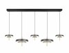 Lampa wisząca LED wielopunktowa okrągłe klosze designerska nowoczesna ściemnialna KEATON 340210580 Trio